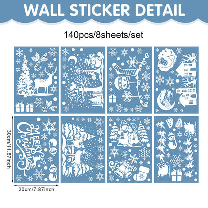 Christmas Village Window Decals