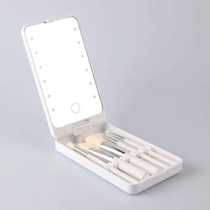 Draaibare LED make-updoos vouwspiegel