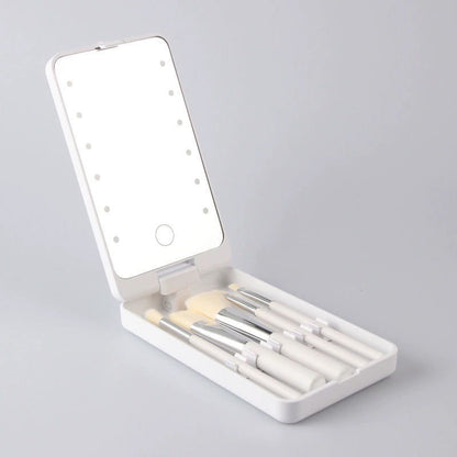 Draaibare LED make-updoos vouwspiegel