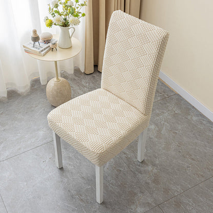 🪑 Elastische stoelhoes voor aan de eettafel met een zachte bubbelstructuur
