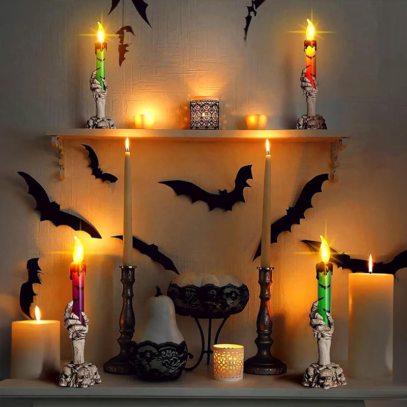 🕯️LED-kaarsdecoratie in de vorm van een spookhand voor Halloween