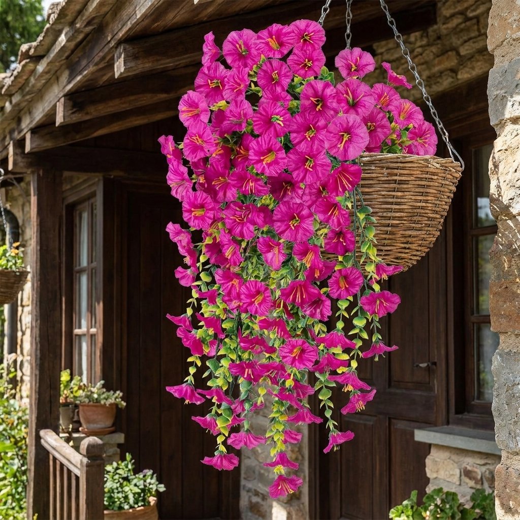 Decoratieve Kunstmatige Winde Hangmand – Vier Seizoenen Bloei 🌸🏡🌿