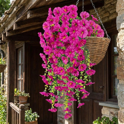 Decoratieve Kunstmatige Winde Hangmand – Vier Seizoenen Bloei 🌸🏡🌿