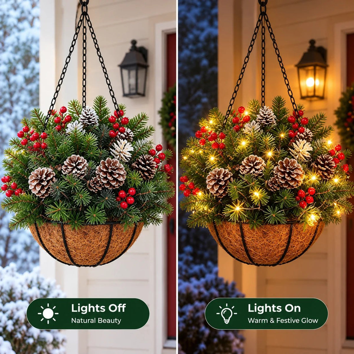 🎄✨ Voorverlichte Kerst Hangmand – Directe Kerstsfeer!