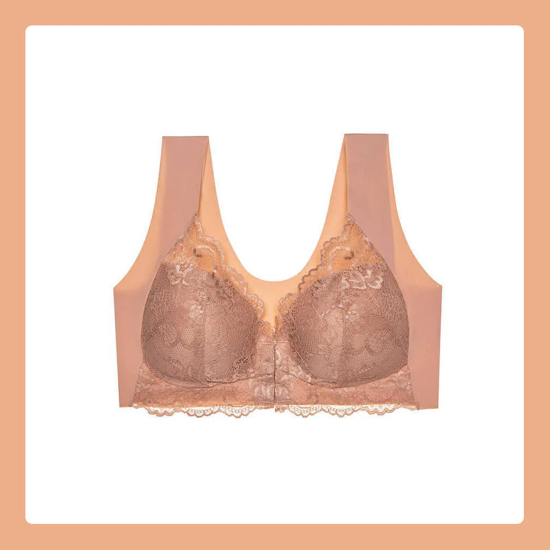 Voorste knoop dunne beha kant sexy lingerie