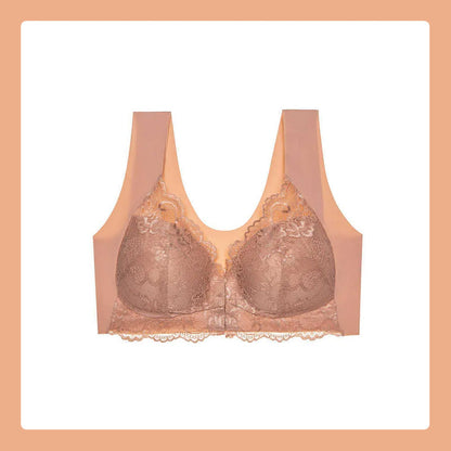 Voorste knoop dunne beha kant sexy lingerie