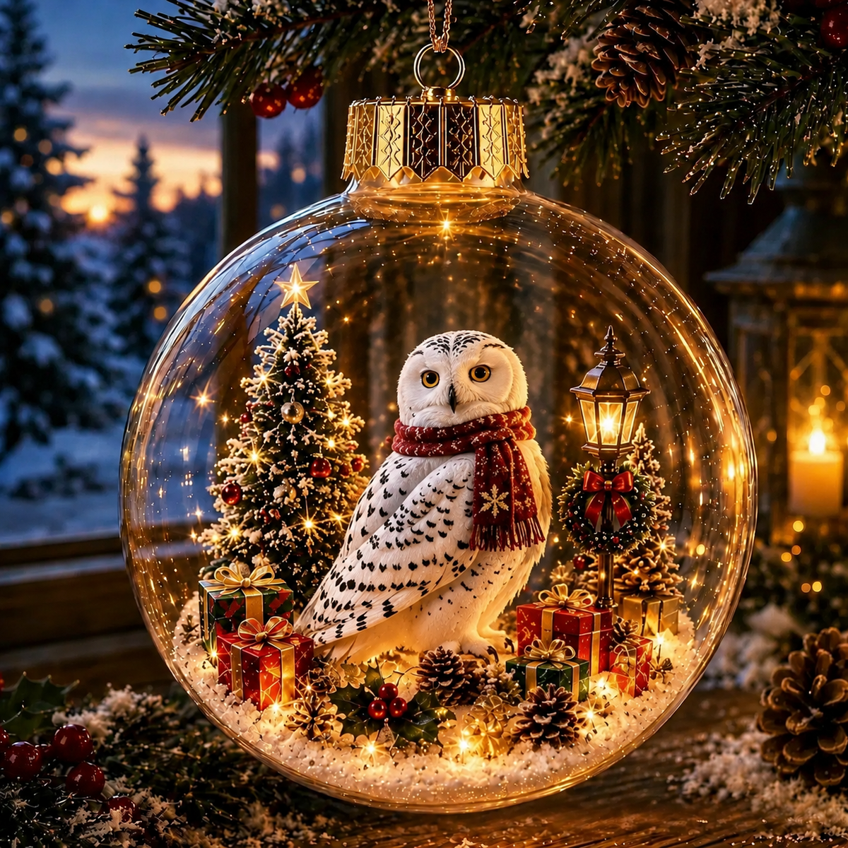 🎄🐻 Animalen Kerstsneeuwbol – Een Betoverend Wintertafereel Voor Thuis! ❄️✨