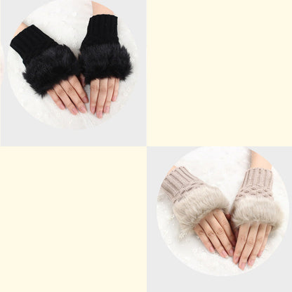 💕KOOP 1 KRIJG 1 GRATIS🔥 Fuzzy Zacht Gebreide Warme Vingerloze Handschoenen