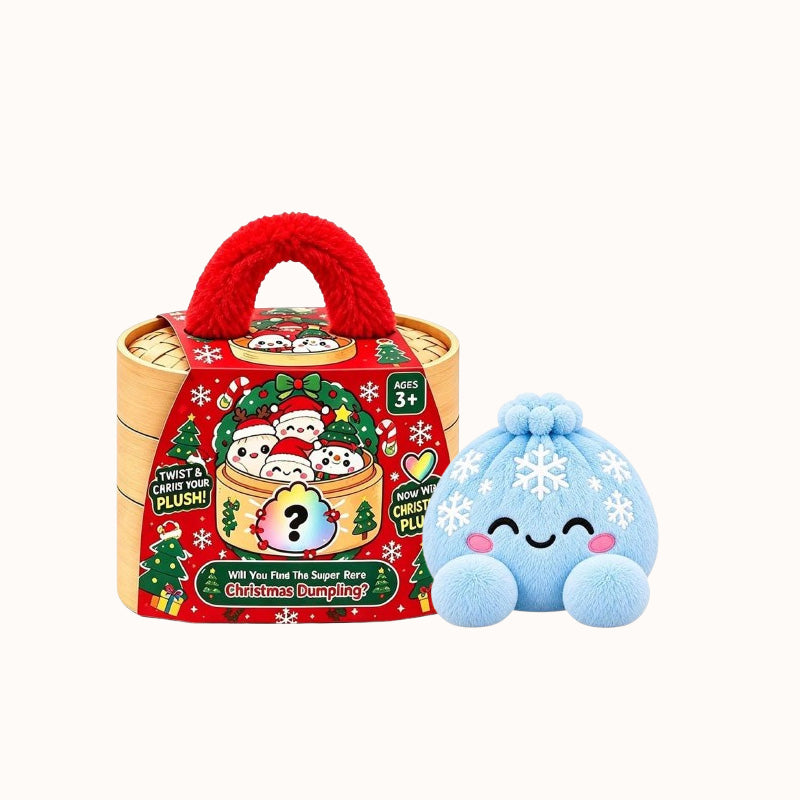 🥟🎄 Kerst Dumpling Knuffel – Het Schattigste Kerstmaatje! ❤️