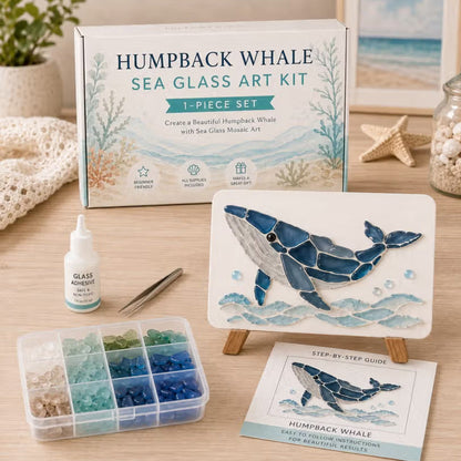 🎨🌊 Zeeglas Kunstset – Maak een Prachtig Mozaïekmeesterwerk ✨🖼️