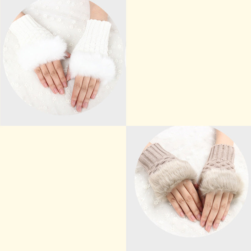 💕KOOP 1 KRIJG 1 GRATIS🔥 Fuzzy Zacht Gebreide Warme Vingerloze Handschoenen