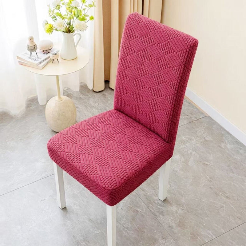 🪑 Elastische stoelhoes voor aan de eettafel met een zachte bubbelstructuur