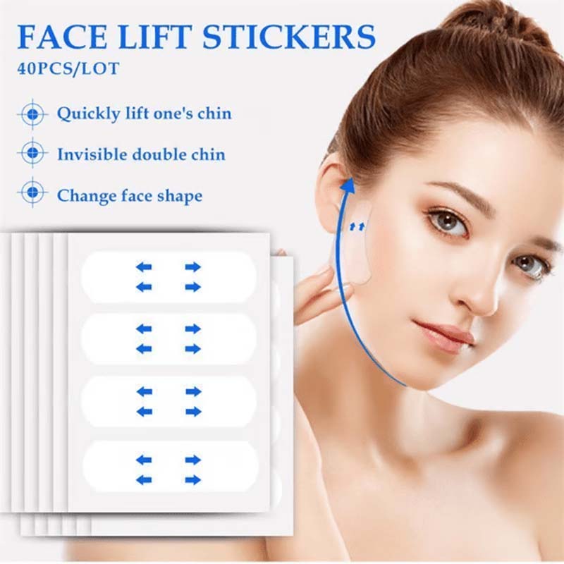 💁‍♀️ Bereik direct een jeugdige V-vorm ✨ Instant Face & Neck Lift Tape - Voor een vlekkeloos zelfvertrouwen de hele dag