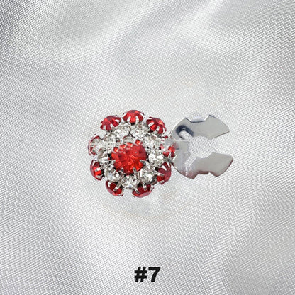 Gebloemde diamanten mouwknopen