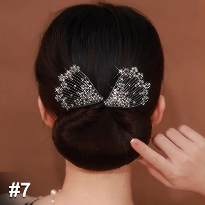 Gemakkelijke luxe haaraccessoires voor knotkapsel