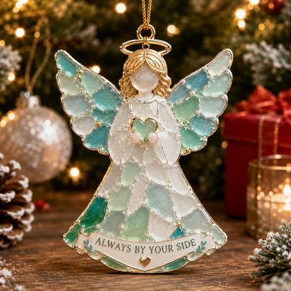 🎄 Kerstversieringen van zeeglas met een kerstboodschap