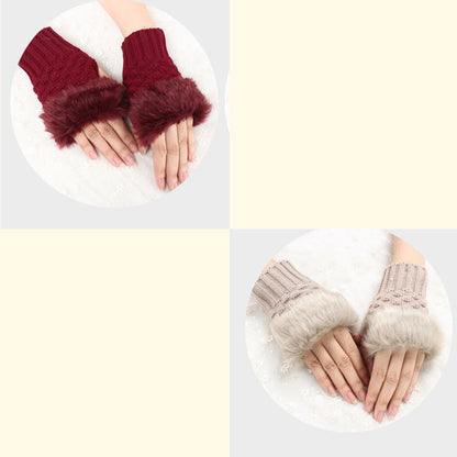 💕KOOP 1 KRIJG 1 GRATIS🔥 Fuzzy Zacht Gebreide Warme Vingerloze Handschoenen