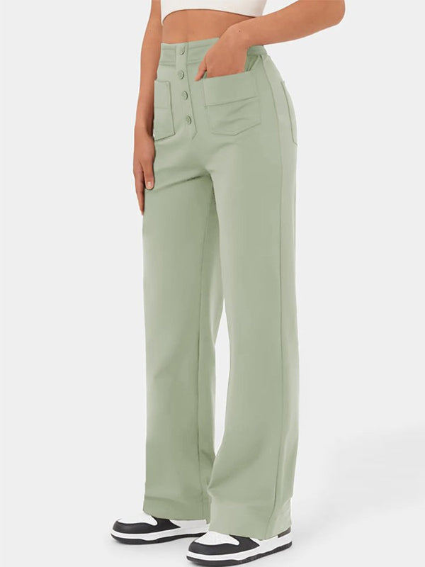 29% UIT ⏳ Hoge elastische broek met meerdere zakken