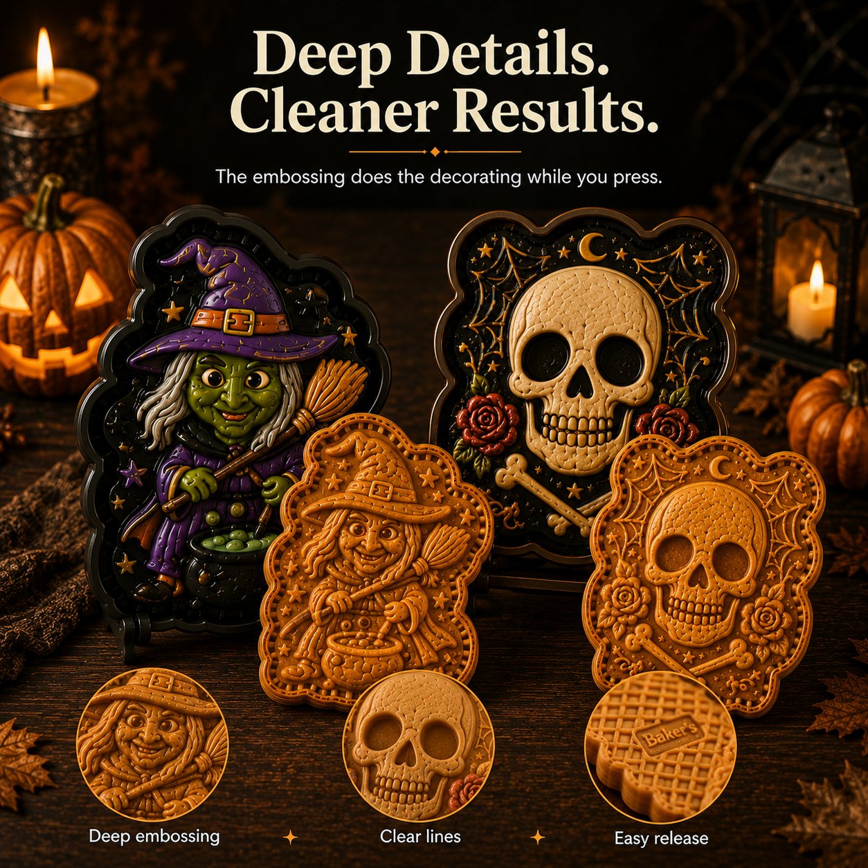 🎃 Collectie mini-taartvormpjes voor Halloween 🚚 Koop er 3 of meer en ontvang gratis verzending
