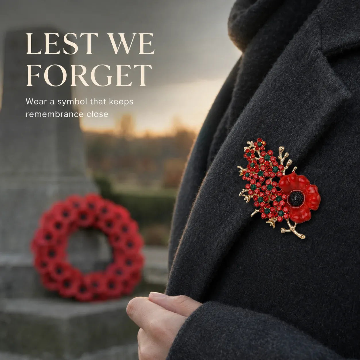 🌹✨ 1945-2026 “Nooit vergeten” Victory Blossom [Herdenkingsgeschenk ter gelegenheid van de 81e verjaardag]