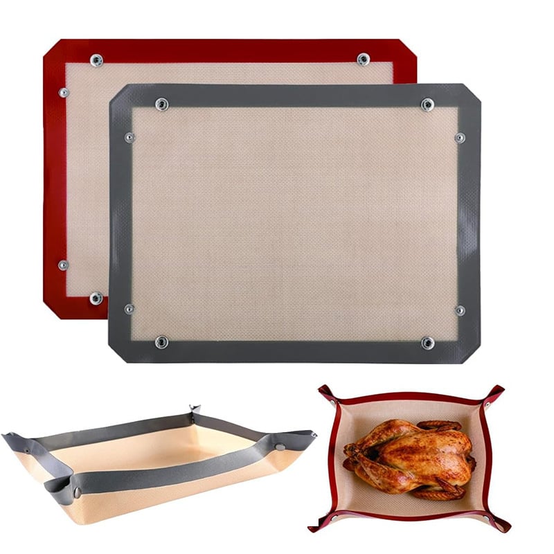 🍕🔥 Veranderbare Siliconen Bakmat – Van Bakmat Naar Bakmand In Enkele Seconden! ✨