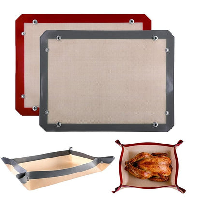 🍕🔥 Veranderbare Siliconen Bakmat – Van Bakmat Naar Bakmand In Enkele Seconden! ✨