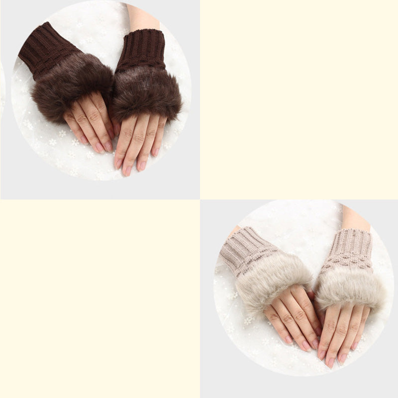 💕KOOP 1 KRIJG 1 GRATIS🔥 Fuzzy Zacht Gebreide Warme Vingerloze Handschoenen