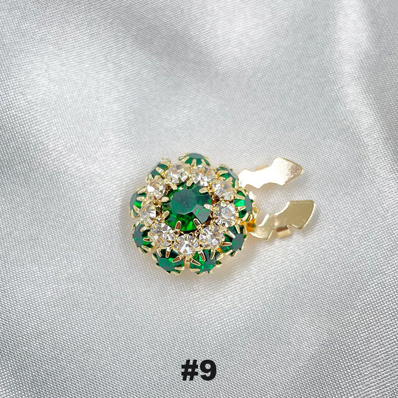 Gebloemde diamanten mouwknopen