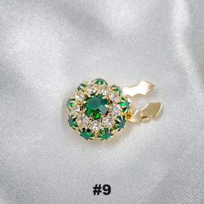 Gebloemde diamanten mouwknopen