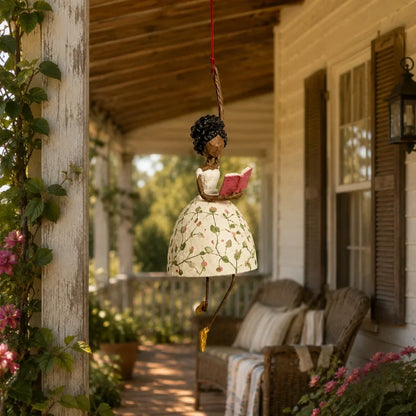 💃🌸 Laat je ruimte dansen — Speels hangend ornament met dansende dame