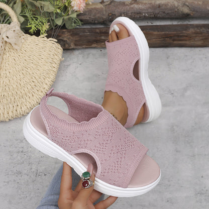 ☀️ Zomerse Gebreide Sandalen – Licht, Zacht en Flexibel 🌬️