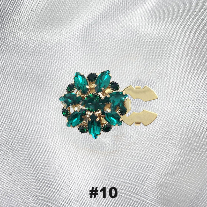 Gebloemde diamanten mouwknopen