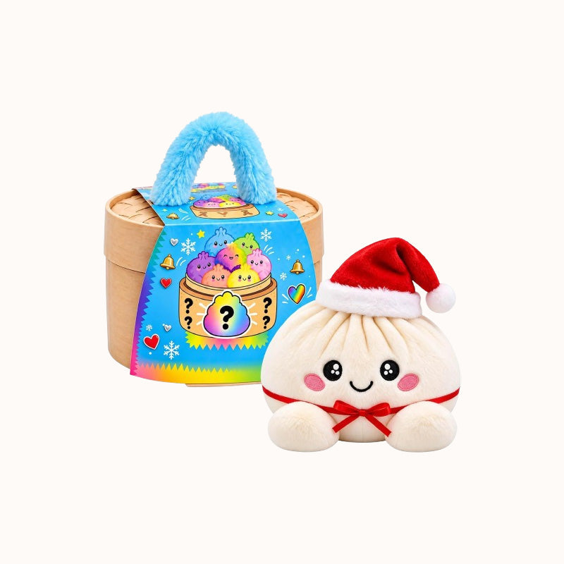🥟🎄 Kerst Dumpling Knuffel – Het Schattigste Kerstmaatje! ❤️