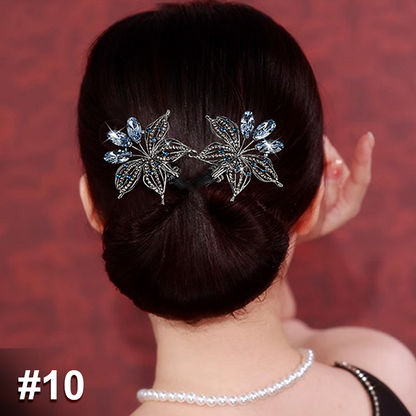 Gemakkelijke luxe haaraccessoires voor knotkapsel