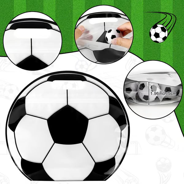 🎒⚽ Voetbal-feestzakjes met handvatten – Voetbal-feestzakjes voor verjaardagen, teamfeestjes en WK-feesten 🎉