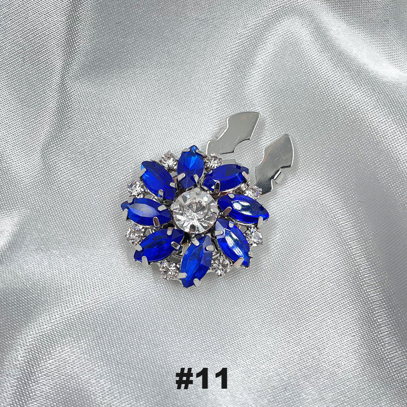 Gebloemde diamanten mouwknopen