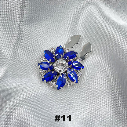 Gebloemde diamanten mouwknopen