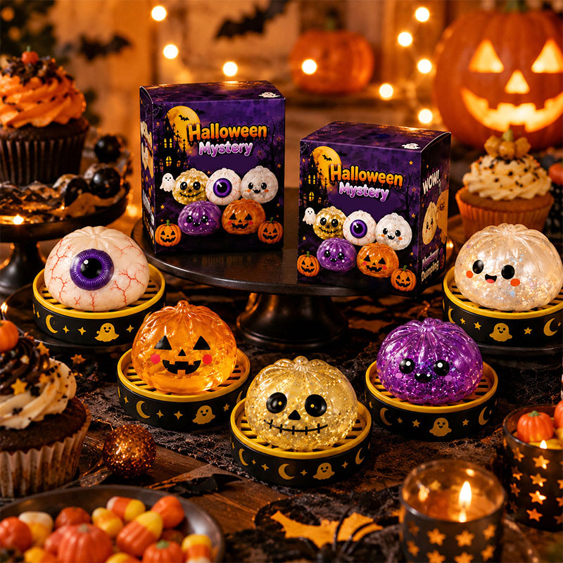 Halloween Verrassings Speelgoed Set – Schattig, Zacht & Leuk 🎃👻✨