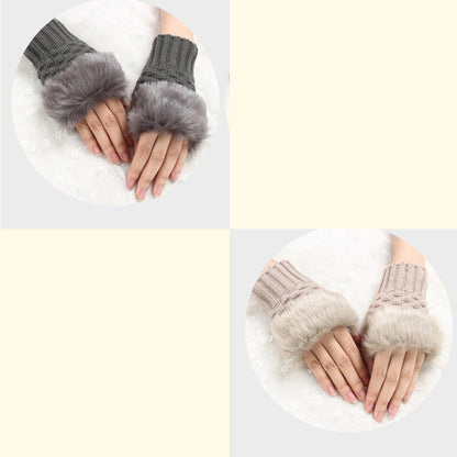 💕KOOP 1 KRIJG 1 GRATIS🔥 Fuzzy Zacht Gebreide Warme Vingerloze Handschoenen