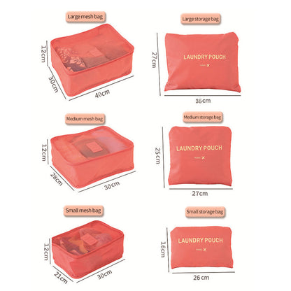 Draagbare inpakblokjes voor bagage - 6 stuks