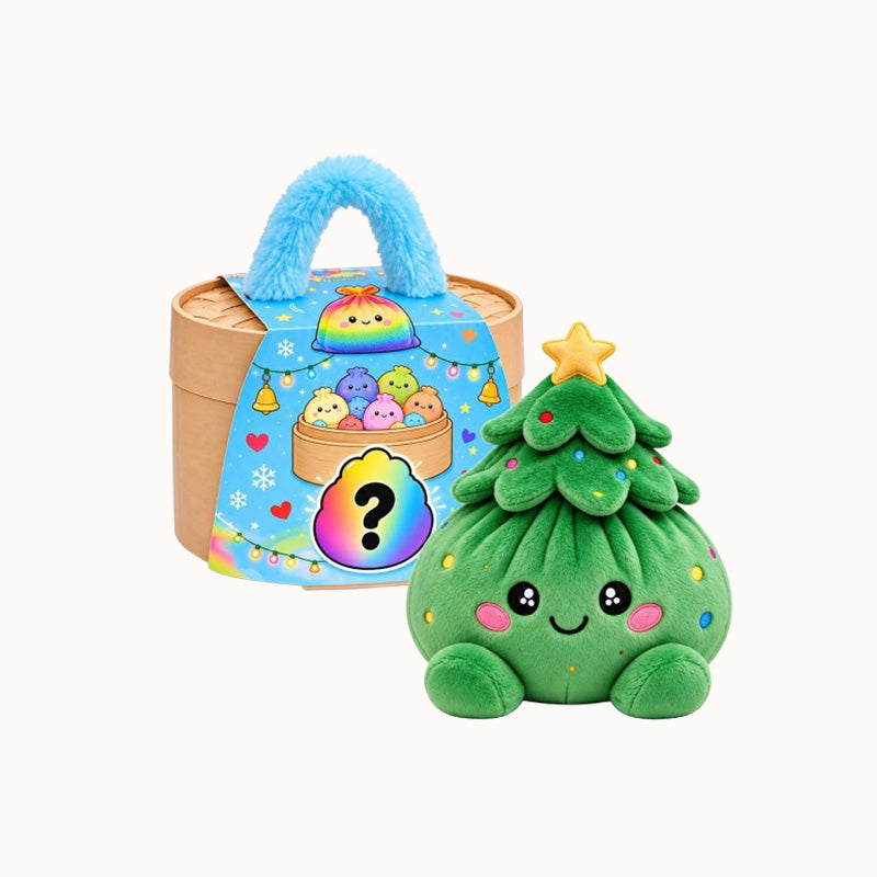 🥟🎄 Kerst Dumpling Knuffel – Het Schattigste Kerstmaatje! ❤️