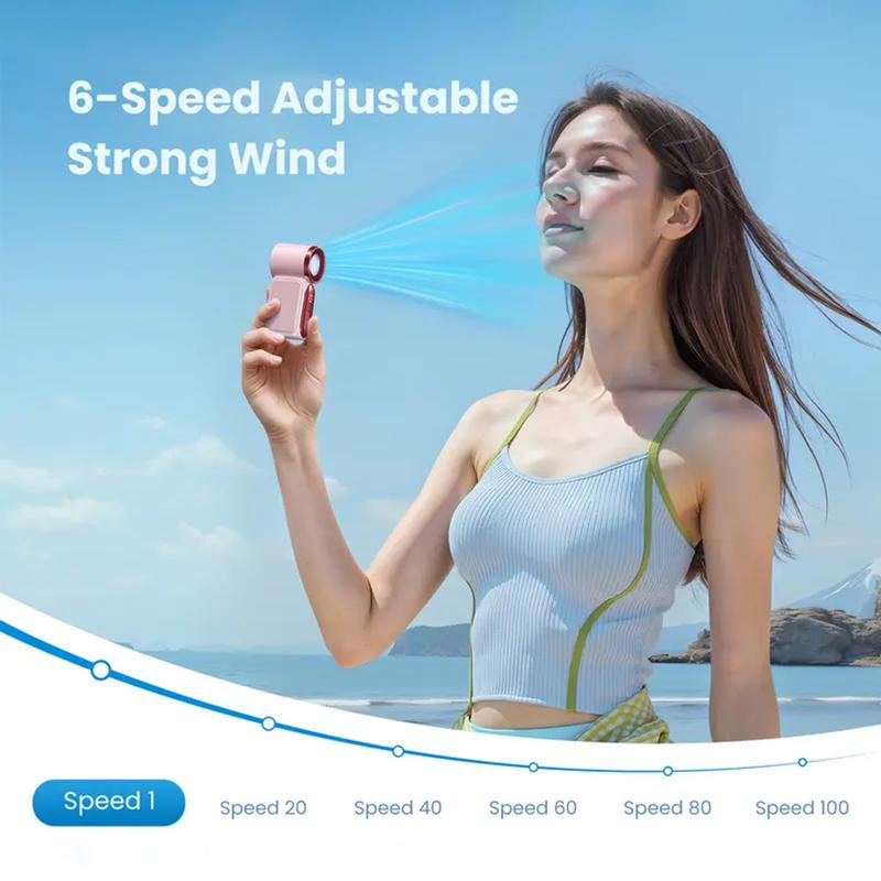 ❄️ Mini Handventilator met LED Display – Krachtige Verkoeling Altijd Binnen Handbereik 🌬️✨