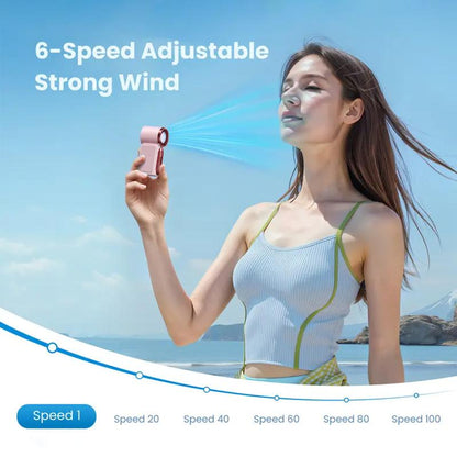 ❄️ Mini Handventilator met LED Display – Krachtige Verkoeling Altijd Binnen Handbereik 🌬️✨