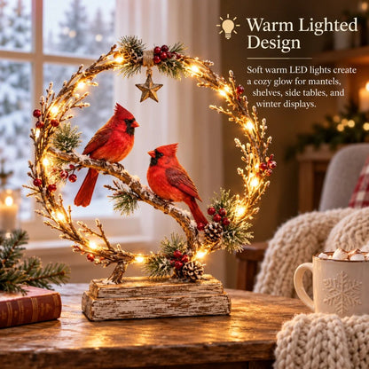 ❄️🐦 Winter Kardinaal LED Decoratie – Breng Warmte in Huis ✨