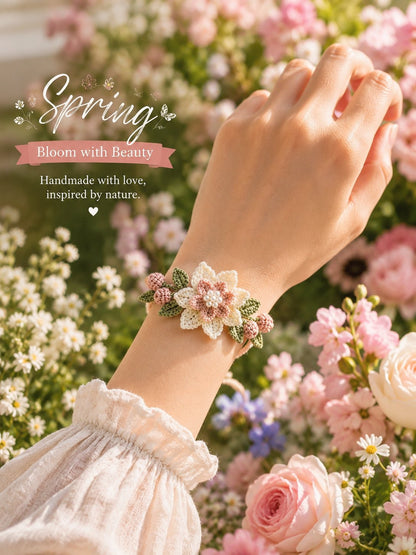 Handgemaakte Bloemen Armband DIY Set – Creatief & Ontspannend 🌸🦋✨