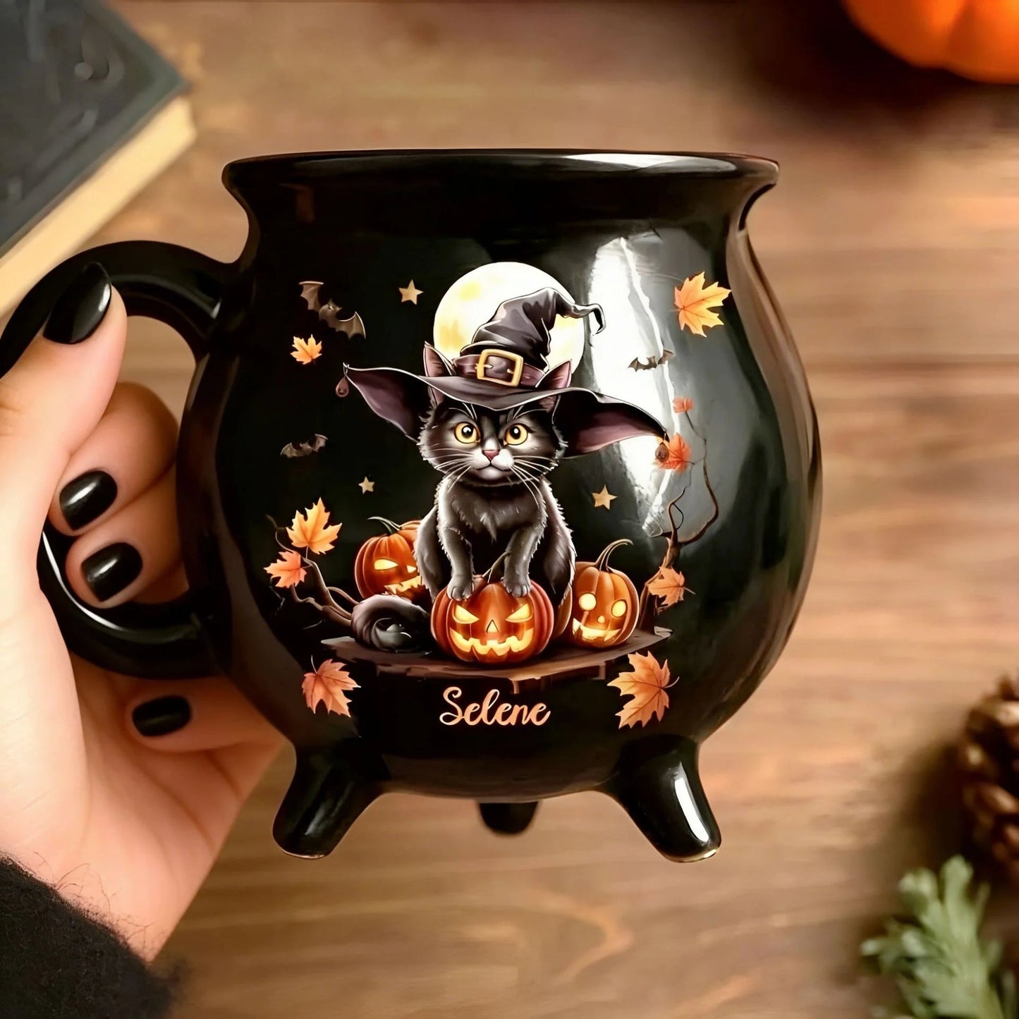 🔥Halloween-vroegboekkorting🎃Op maat gemaakte heksenketel-mok — Het ultieme Halloween-brouwsel! 🔮💀☕️