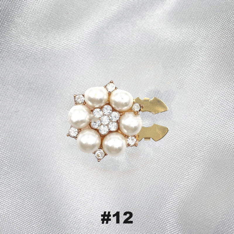 Gebloemde diamanten mouwknopen