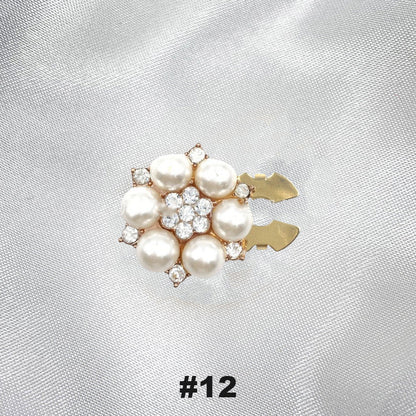 Gebloemde diamanten mouwknopen