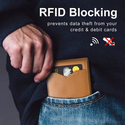 Heren Slim Wallet RFID-blokkering