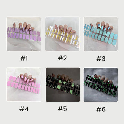 👉Semi-cured Gel Nail Patch Kit